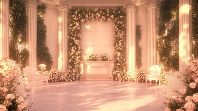 Romantic Rose Garden Wedding Ceremony Venue