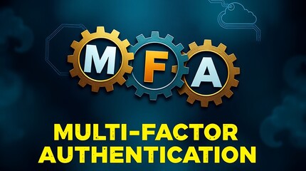 Obraz premium MFA, multi factor authentication. cloud computing concept, cloud technology, Saas, Paas, Iaas. AWS Services, secure socket layer, public key infrastructure, social engineering 