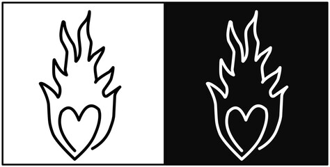 illustration of a fire