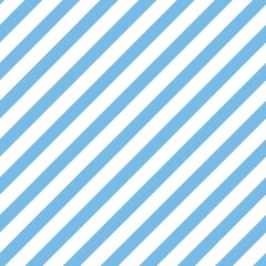 A pattern of diagonal light blue and white stripes, suitable for backgrounds or textiles.