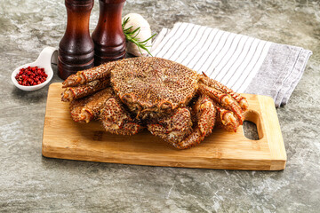 Delicous gurmet Steamed hairy crab