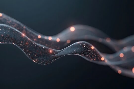 dynamic futuristic display of interconnected neural networks resembling digital brain with glowing synapses and circuit-like