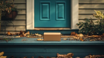 Autumn Delivery: Package on Porch