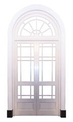 Antique white museum door