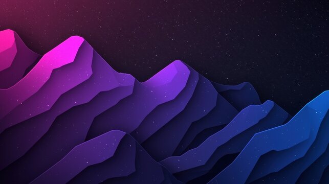 Dark Mode Gradient Deep blues and purples fade into black with a subtle grain, creating a sleek, futuristic backdrop ideal for tech related visuals or app interfaces.