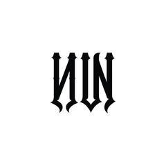 NW monogram logo design letter text name symbol monochrome logotype alphabet character simple logo
