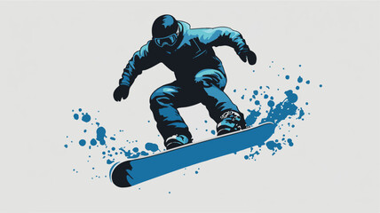 Fototapeta premium Surfer Riding a Wave at Sunset – Vibrant Ocean Adventure, Dynamic Action, and Inspirational Vector Illustration.