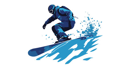 Obraz premium Surfer Riding a Wave at Sunset – Vibrant Ocean Adventure, Dynamic Action, and Inspirational Vector Illustration.