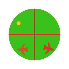 Radar Screen Vector Icon