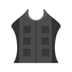 Bullet Proof Vest Vector Icon