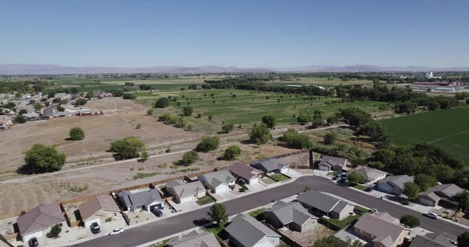 Farm Town Countryside of Fallon City, Nevada