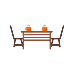 Dining Table Vector Icon