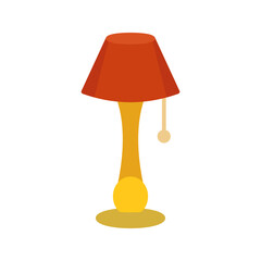 Obraz premium Lamp with stand Vector Icon