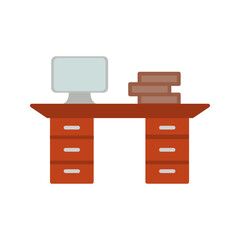 Working Desk Vector Icon