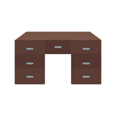 Table with Drawers Vector Icon