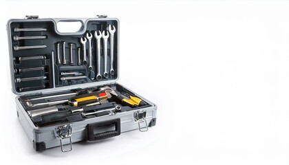 Open toolbox filled with various tools.