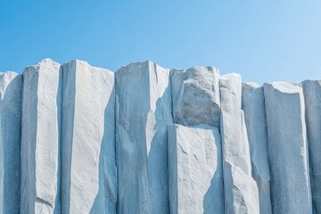 striking landscape of towering basalt columns formed by cooling lava showcasing power of natural geology