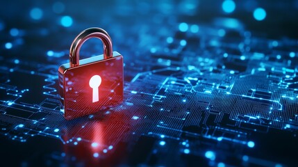 Enhanced circuit security, padlock protecting digital data on a circuit board 