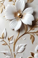 Obraz premium Vintage floral wallpaper 