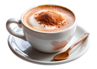 Fototapeta premium cup of cappuccino clipart image on transparent background