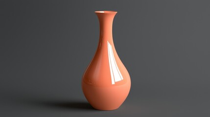 Coral vase, studio shot, minimalist background, home decor
