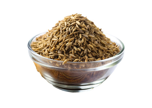cumin seeds in a bowl clipart image on transparent background
