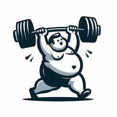 3d man lifting dumbbells