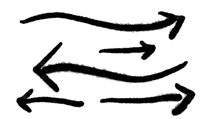 black pencil strokes water color with isolated on white background