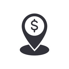 Business trip solid icons, minimalist vector illustration ,simple transparent graphic element .Isolated on white background