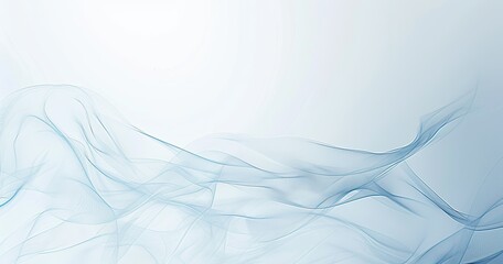 Naklejka premium Abstract blue waves create a serene and calming background effect.