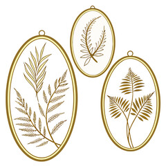 golden laurel wreath