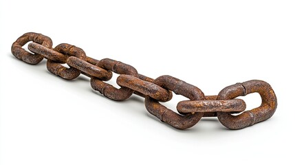 Obraz premium Rusty Chain: A Symbol of Strength, Time, and Connection