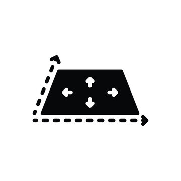 Black solid icon for surface