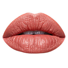 Red Lips Isolated On Transparent Or White Background, Png Cut Out