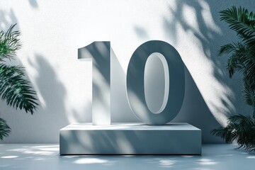 Bold, blocky typography with subtle shadowing, creating a strong visual impact. The text is large and striking, set against a clean, minimalist background, with shadows adding depth and dimension.