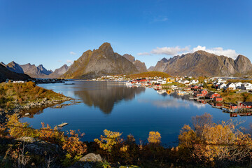 Reine Fjord l'endroit le plus beau de Norvège dans les iles Lofoten.