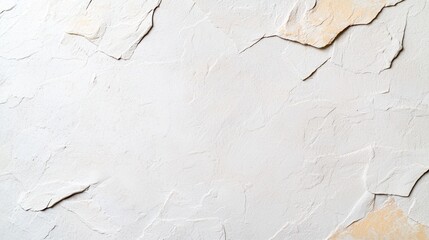 Obraz premium Close-up of a white wall with peeling paint and texture showing signs of wear and age