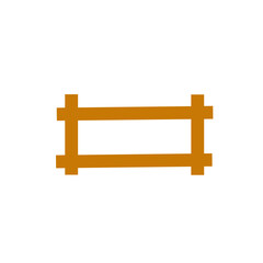 wooden fence vector illustration