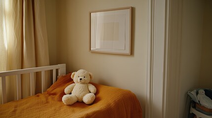 Charming Animal-Themed Nursery Decor Cozy Room Artwork Warm Atmosphere Inviting Viewpoint