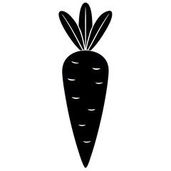 carrot isolated on white