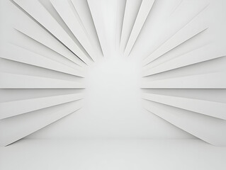 Abstract 3D White Background Rays