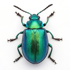 Jewel Beetle Dorsal View, Macro Photography, Iridescent Green Elytra, Insect Anatomy Jewel Scarab, Insect Photography