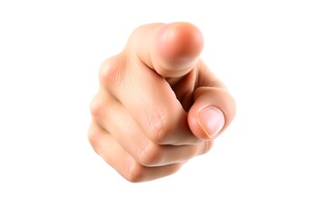Hand Pointing Finger Gesture Close Up Image