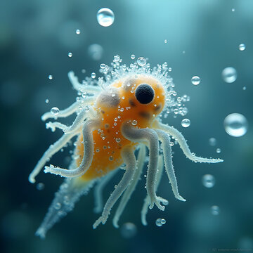 Sea creature's macroscopic imafe