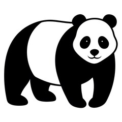 panda bear with bamboo © Shamoli