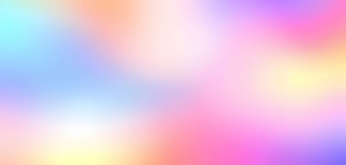 Obraz premium Soft pastel gradient, dreamy color blend, ethereal atmosphere, gentle transitions, pink and blue hues, misty background, delicate ombre effect, tranquil mood, abstract sky-like appearance, blurred wat