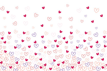 Simple hearts background, valentine concept 