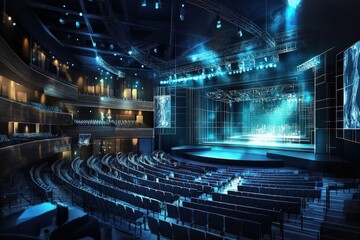 Modern Auditorium Design With Futuristic Stage Technology