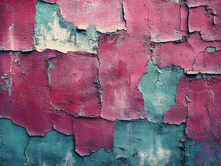 Obraz premium Cracked Paint Wall Texture Background Illustration