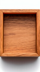 Naklejka premium Empty Wooden Box 3D Illustration